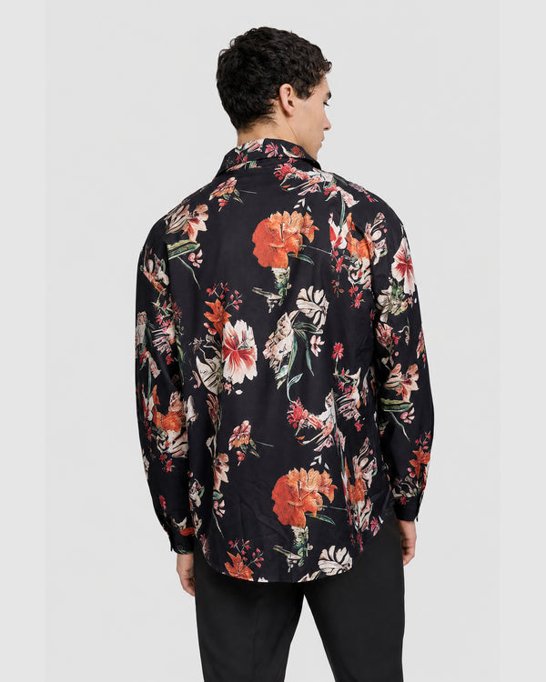 Sayer Flower Shirt Black
