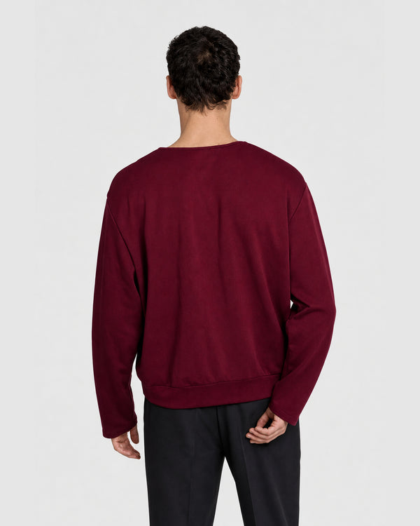 Harvey Crossover V-neck Top Red