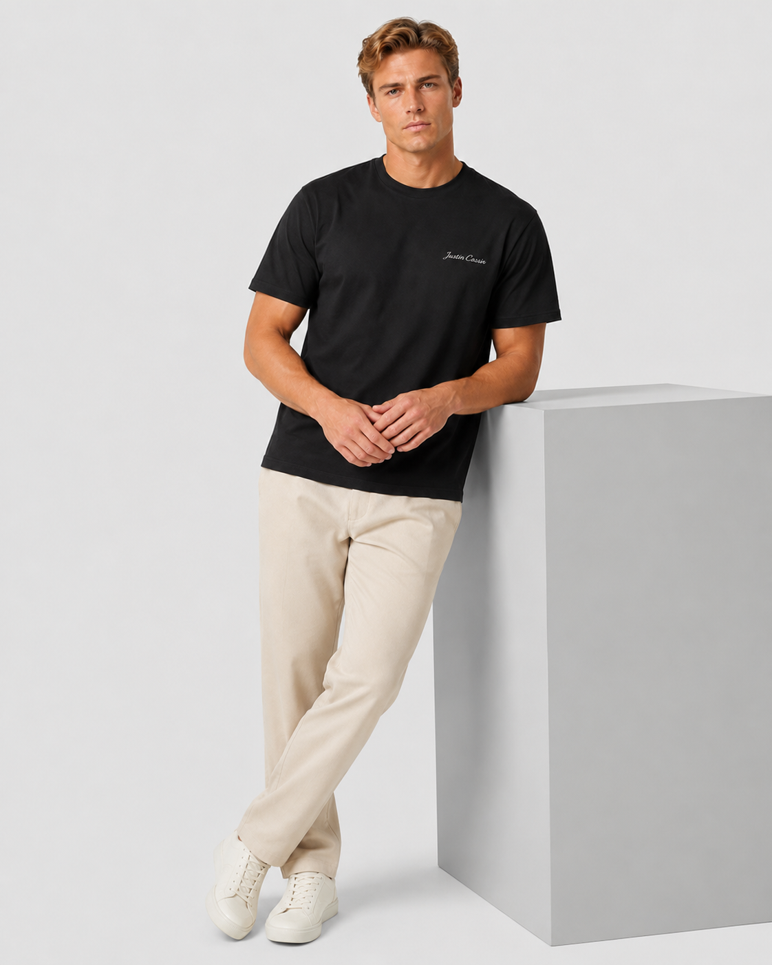 JC Stitch T-Shirt Black