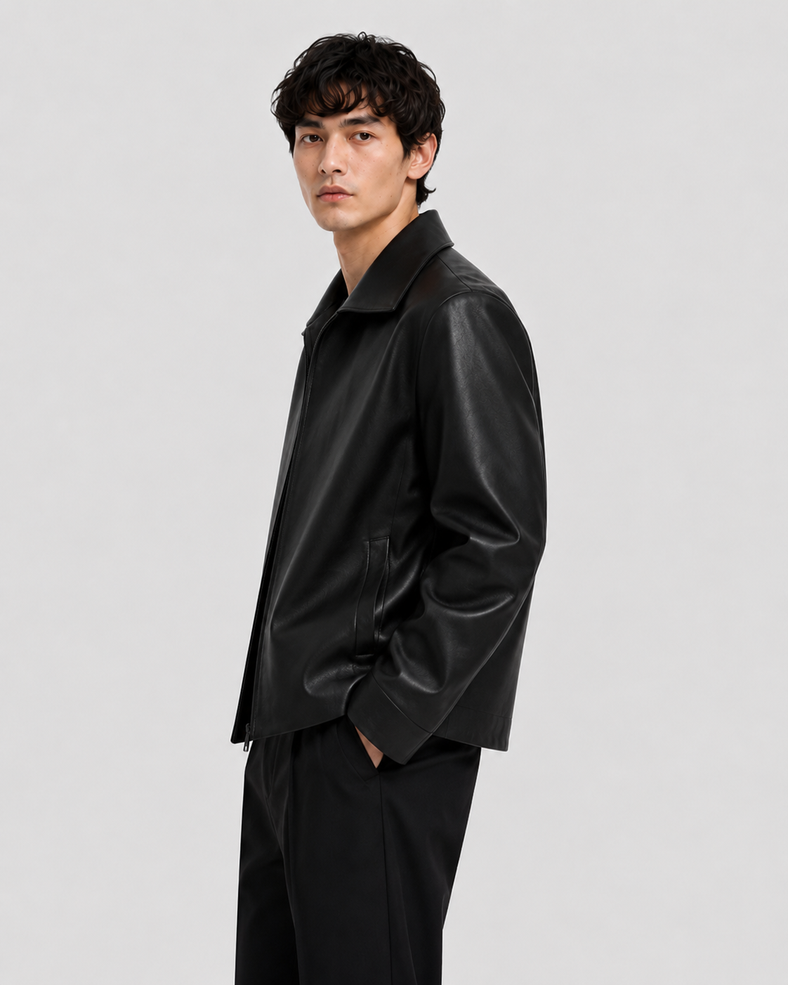 Solomon Faux Leather Jacket