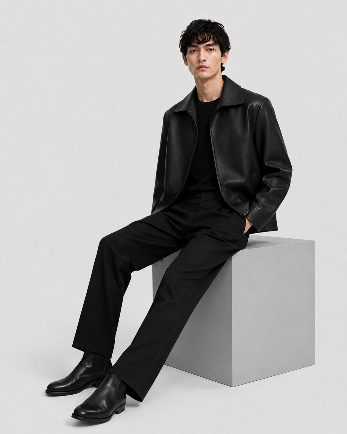 Solomon Faux Leather Jacket