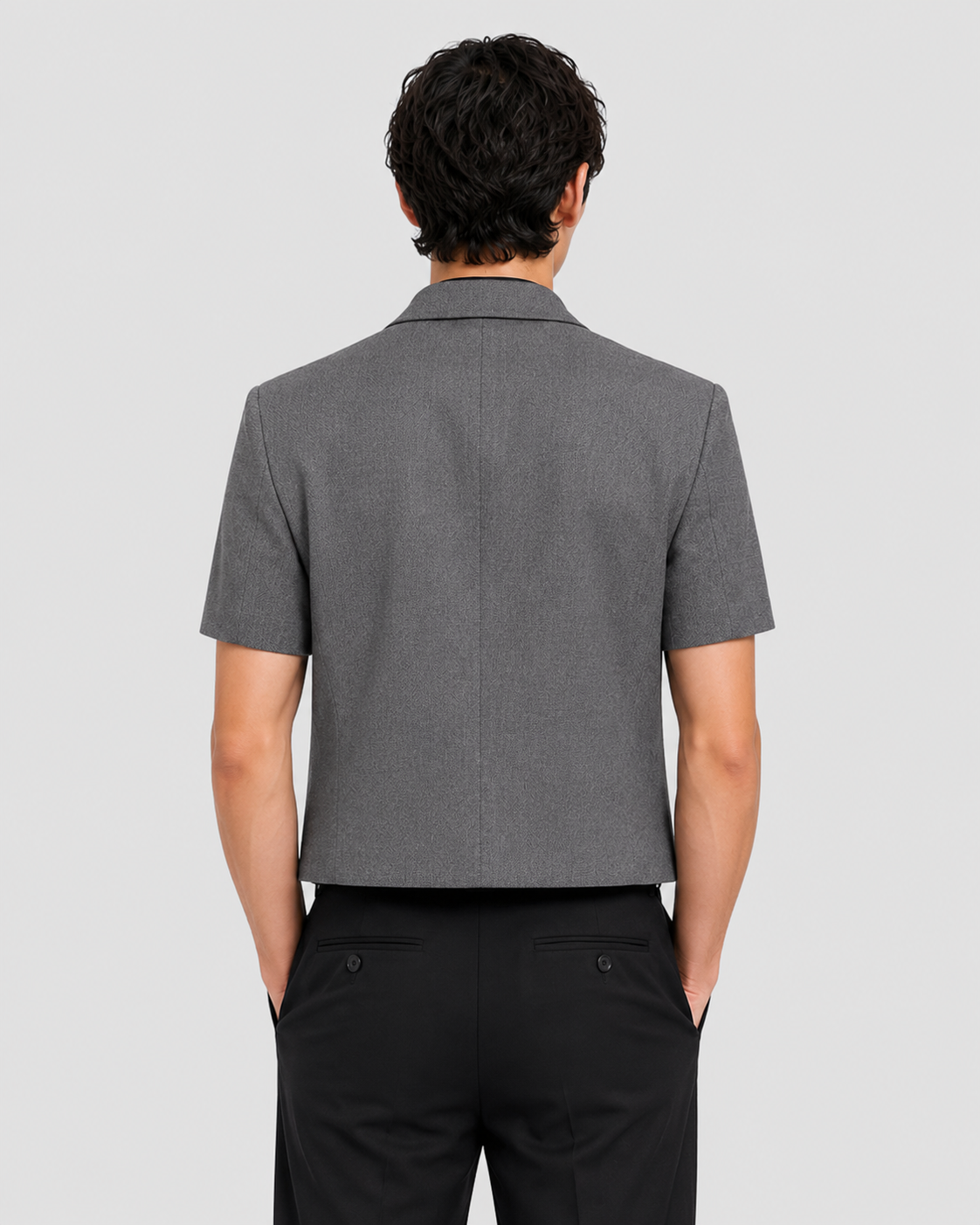 Javier Short Sleeve Crop Blazer