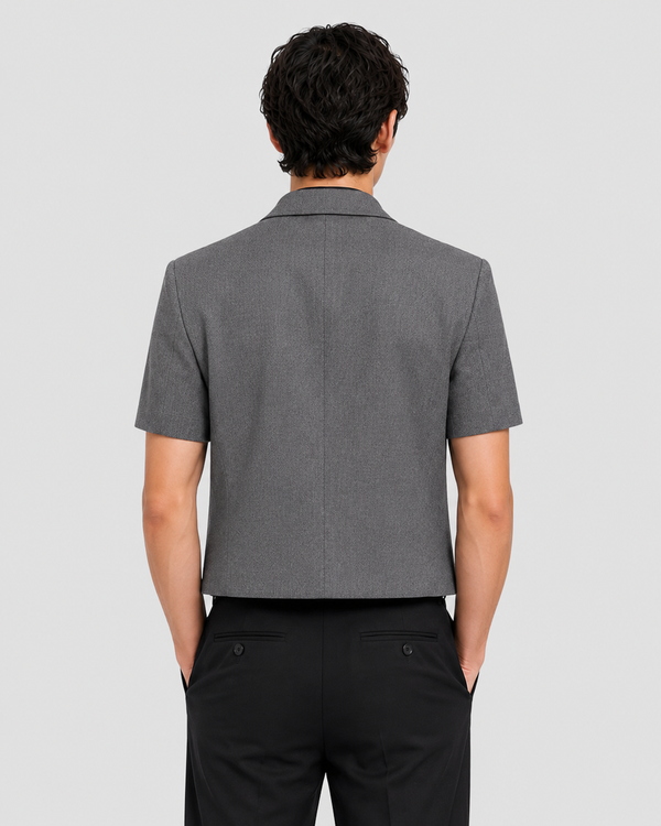 Javier Short Sleeve Crop Blazer