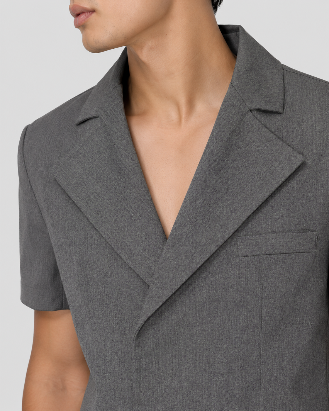 Javier Short Sleeve Crop Blazer