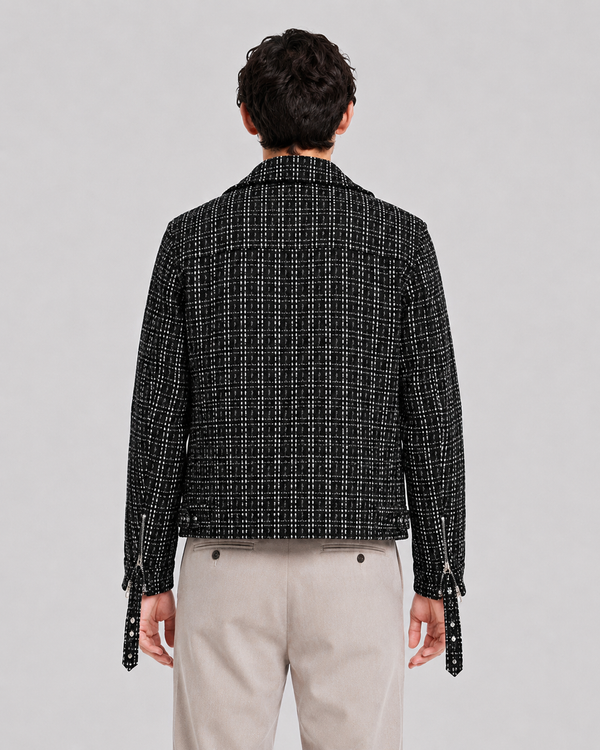 Minchin Silver Thread Jacket Blk/Wht