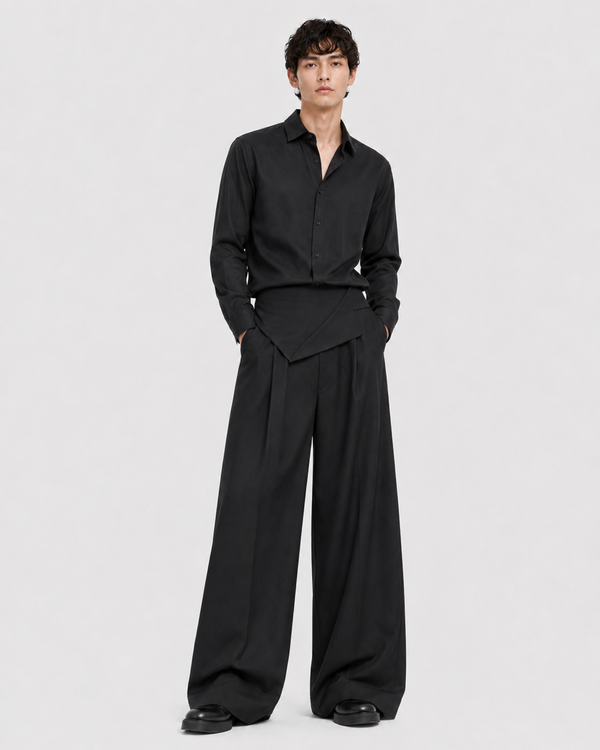 Herald Flared Pants Black