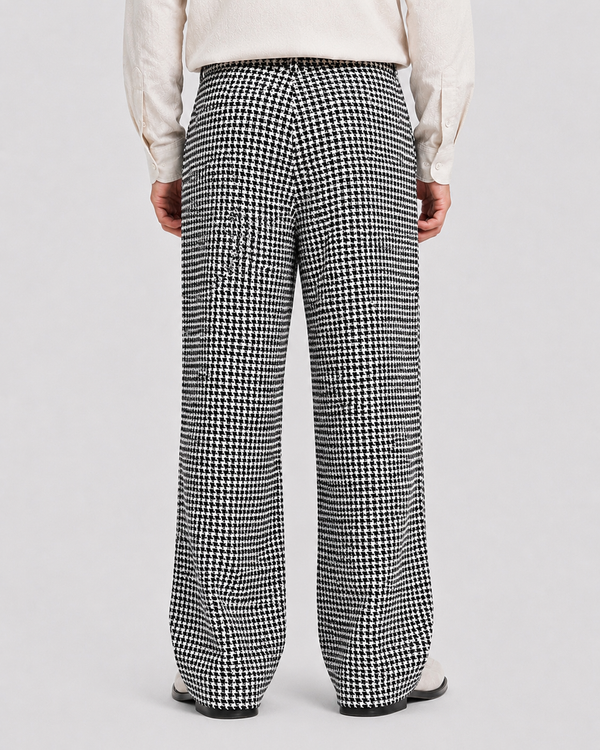 Vallax Pattened Trousers Blk/wht
