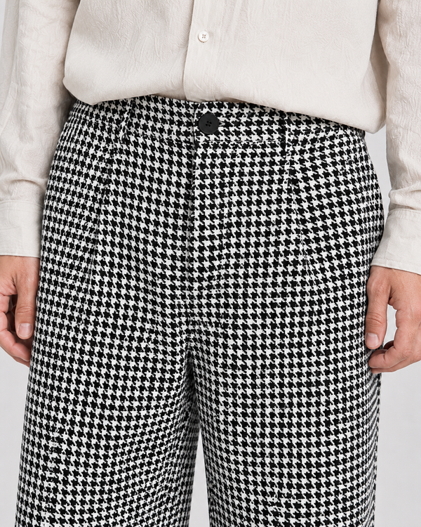 Vallax Pattened Trousers Blk/wht