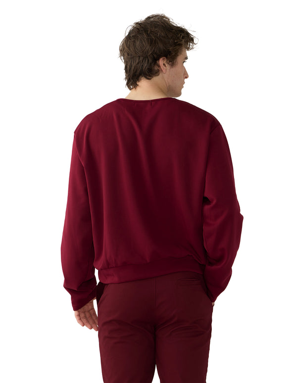 Harvey Crossover V-neck Top Red