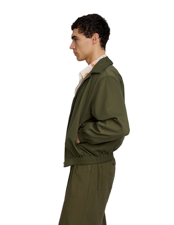 Radar Bomber Zip Jacket Green