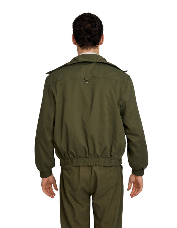 Radar Bomber Zip Jacket Green