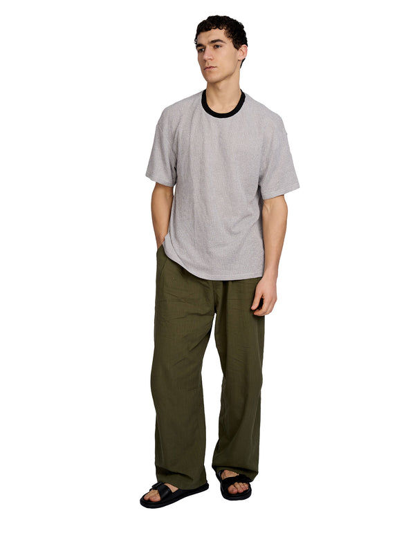 Silas Knitted T-Shirt Grey
