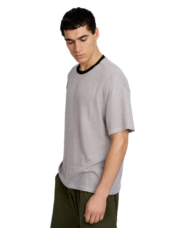 Silas Knitted T-Shirt Grey