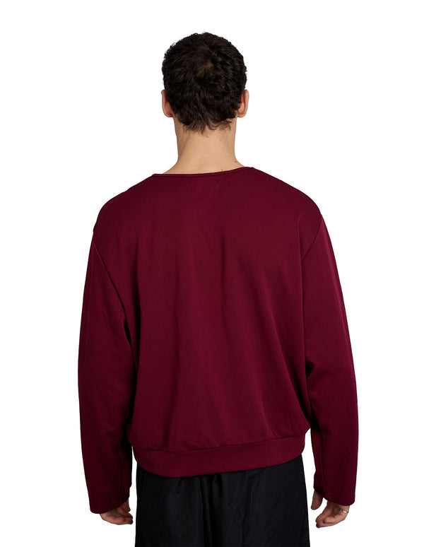 Harvey Crossover V-neck Top Red