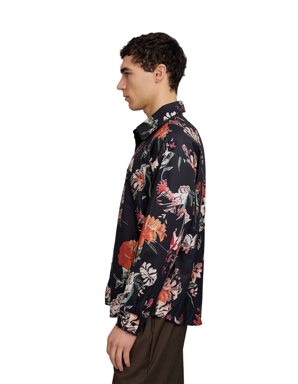 Sayer Flower Shirt Black