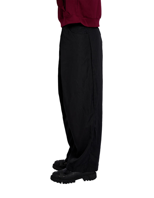 Merin Double Pleated Wide Pants Black