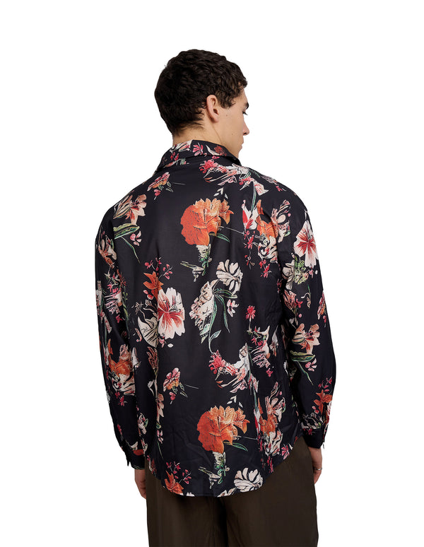 Sayer Flower Shirt Black