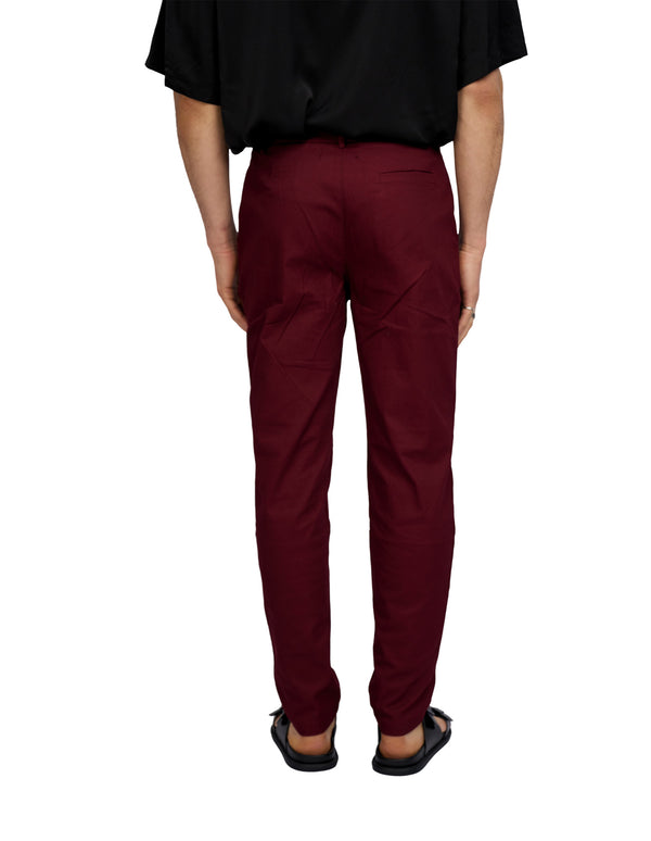Louis Slim Pants Red
