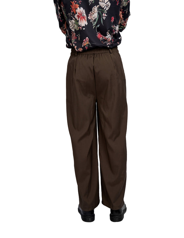 Bryden Pleated Loose Pants Brown