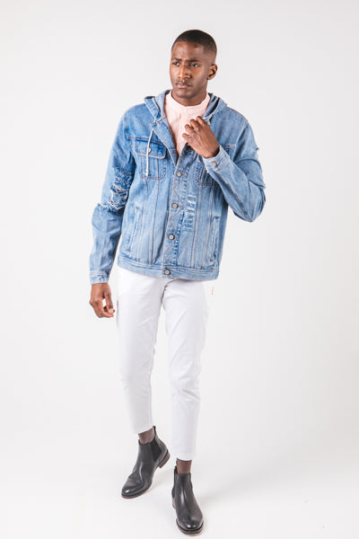 Faded blue deals jean jacket