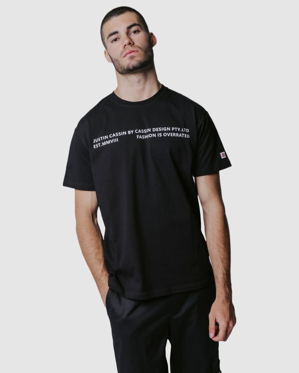 JC Overrated T-Shirt Black