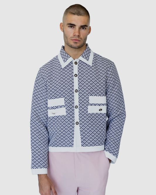 Sora Trimmed Jacket Black/White