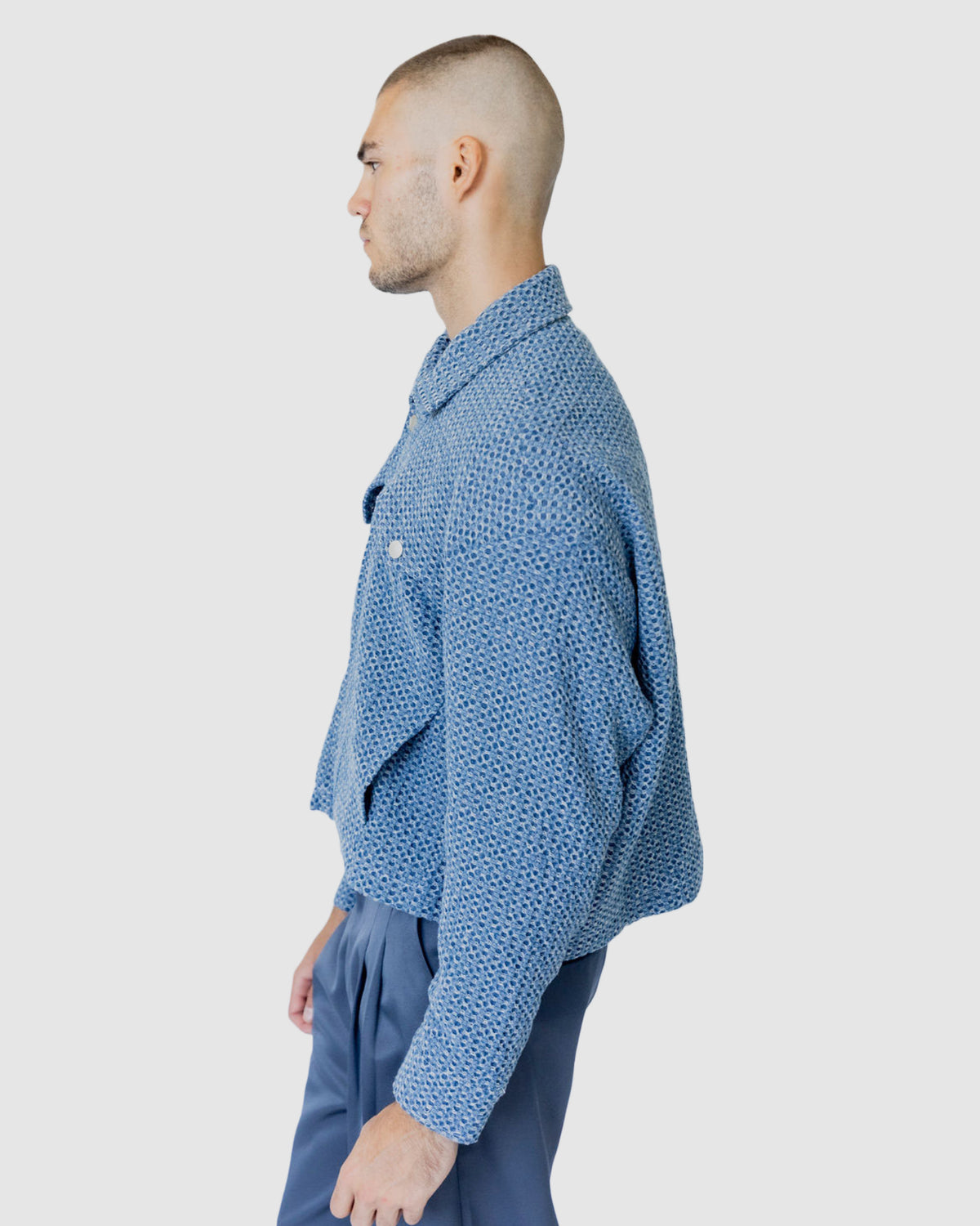 Yannick Cropped Jacket Blue