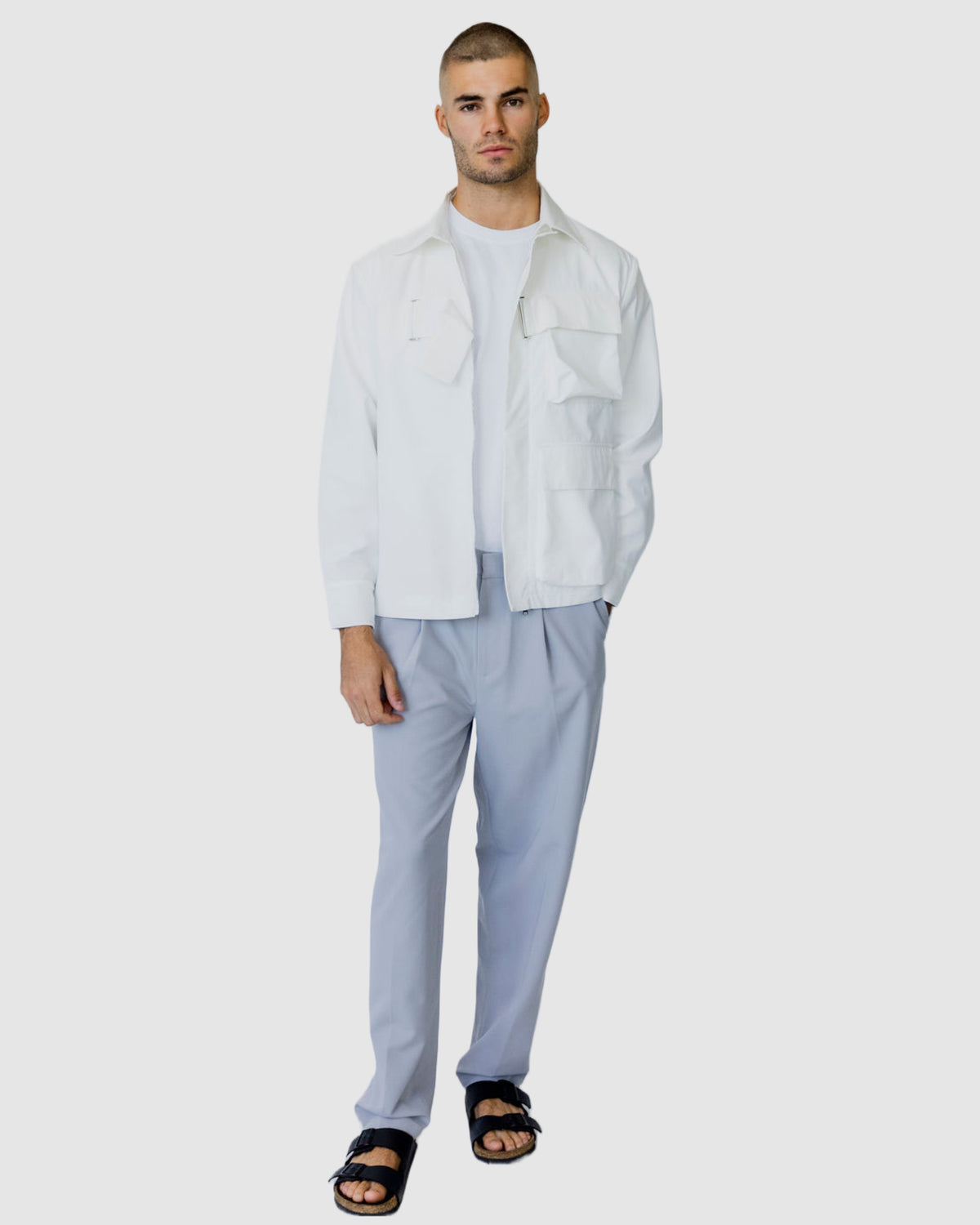 Tobias Straight leg trouser Grey