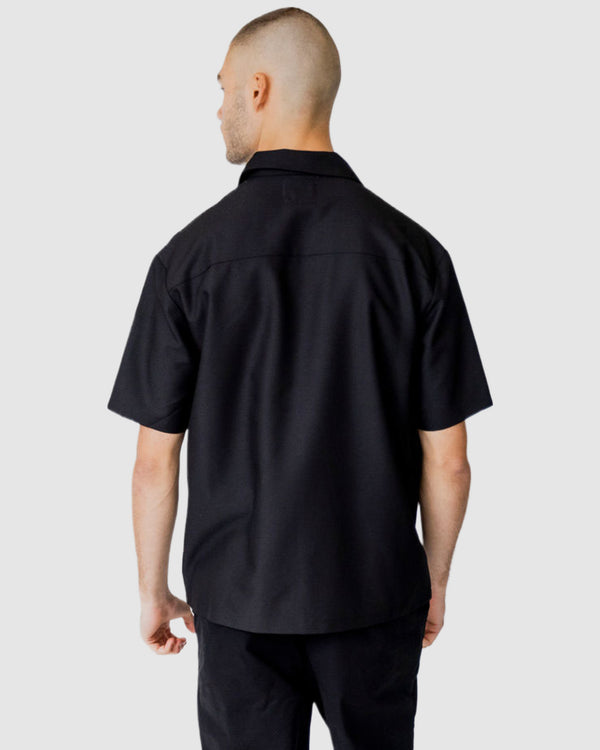 Fernando Zip Shirt Black