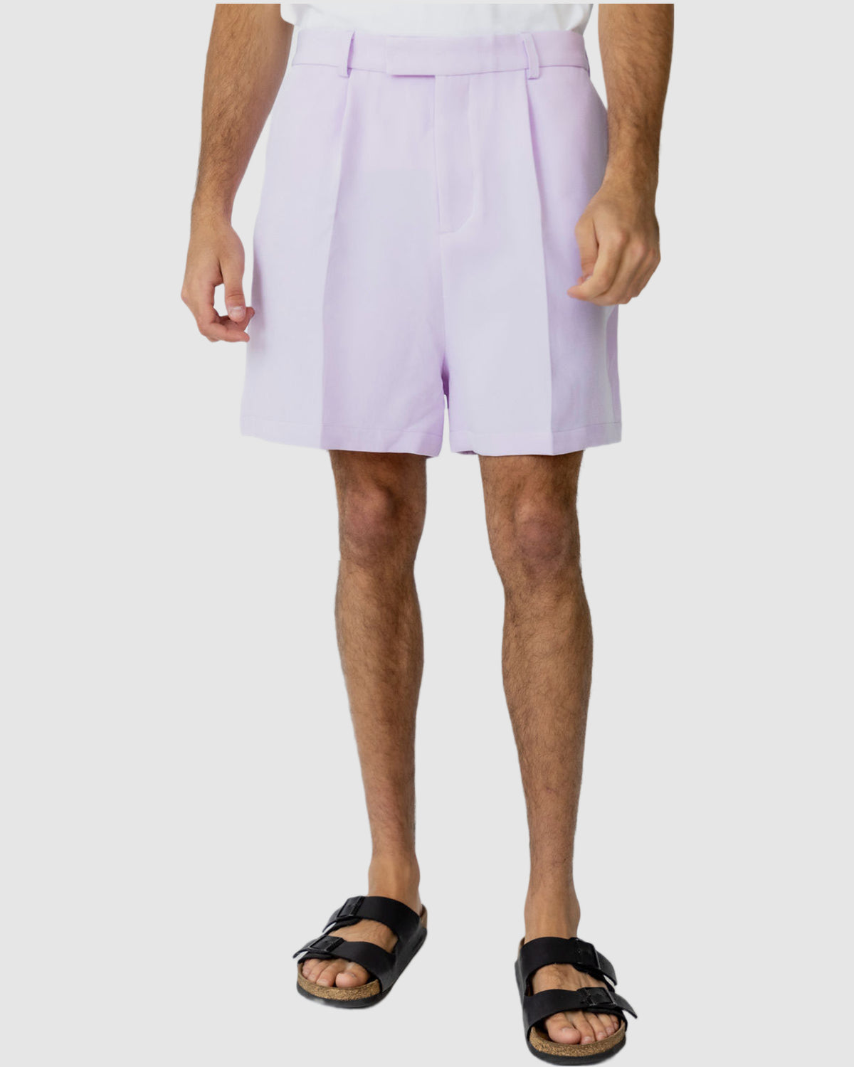Robbie Loose Cropped Shorts Lilac