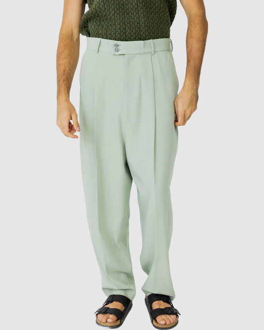 August Loose fit trousers Green Mist
