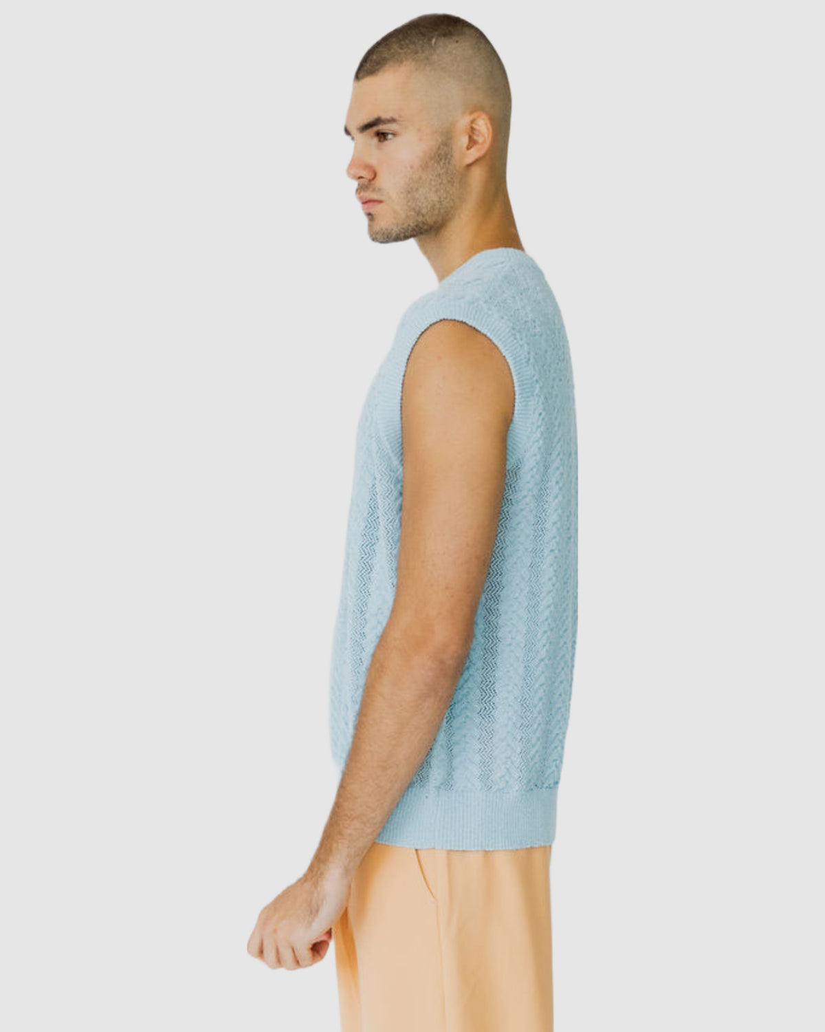 Cassis Knitted Vest Blue